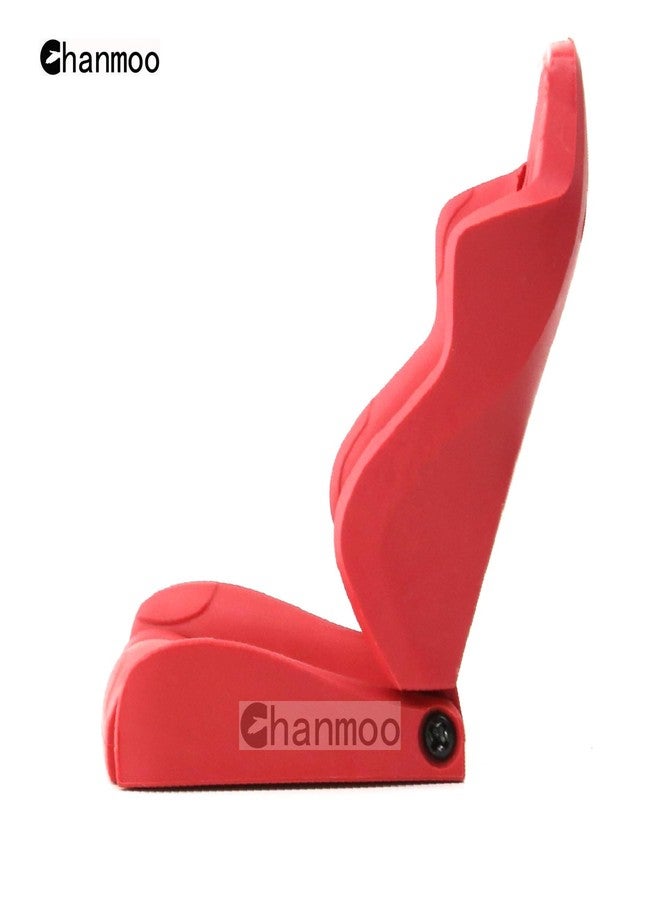 Chanmoo 1/10 RC Crawler Car Toy Seats Simulation Plastic Chair Accessories For 1:10 Scale RC Rock Crawler Buggy Truck Car Traxxas TRX4 Axial SCX10 II 90046 RC4WD D90 TF2 Tamiya Gen8 2Pcs (Red B) - Image 2